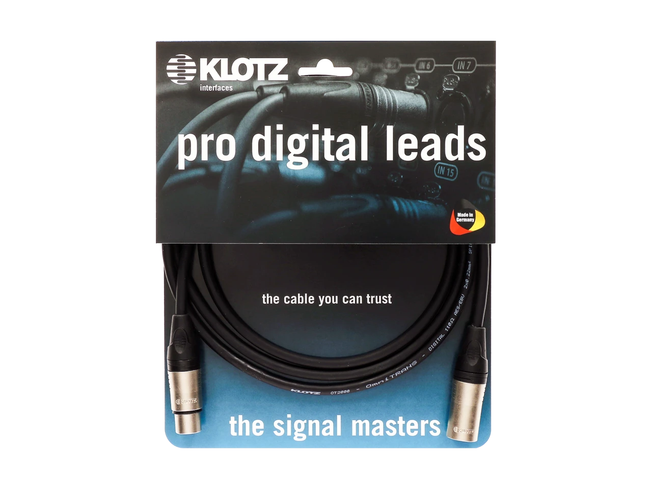 Klotz Cables Pro Digital Leads AES & DMX Kabel 20m